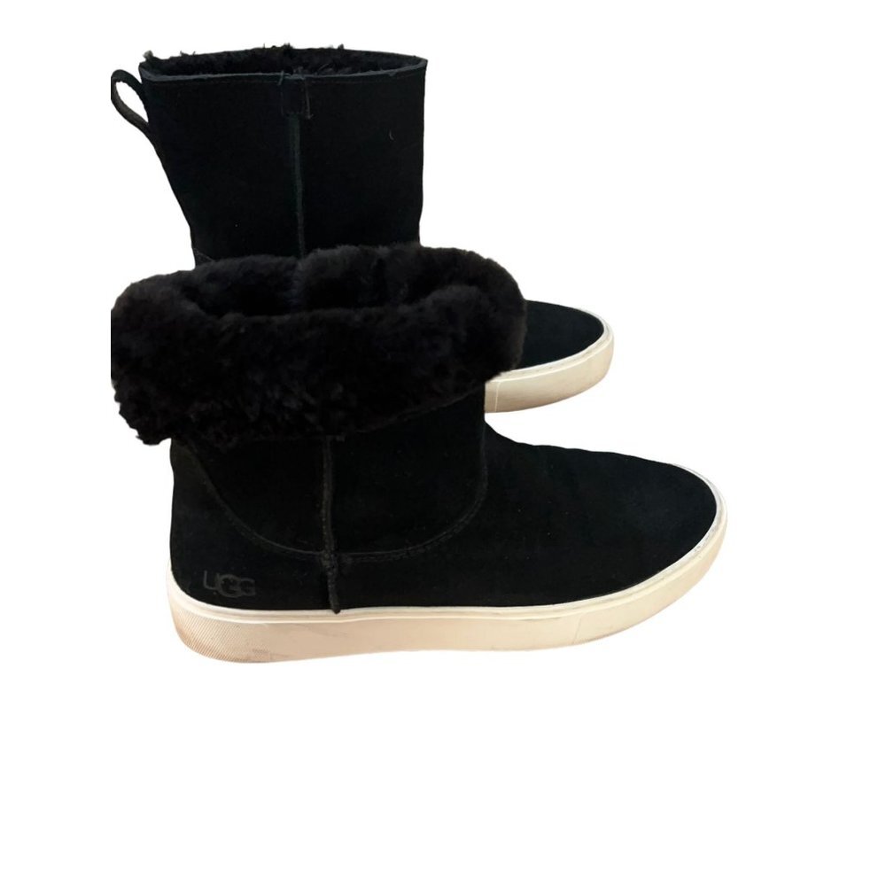 UGG Women’s Size 10 Declan Sneaker Boots‎ Suede Short Black Slip-on - Picture 10 of 10